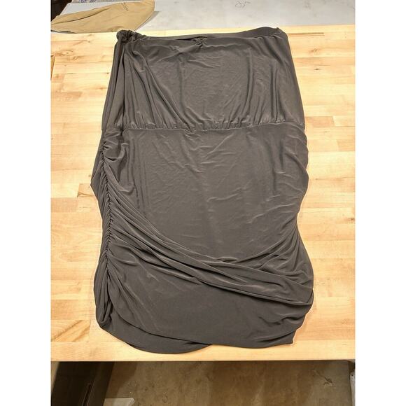 Torrid Black Strapless Body Con Ruched Dress Size 5X Going Out Party Whimsygoth - Picture 3 of 7